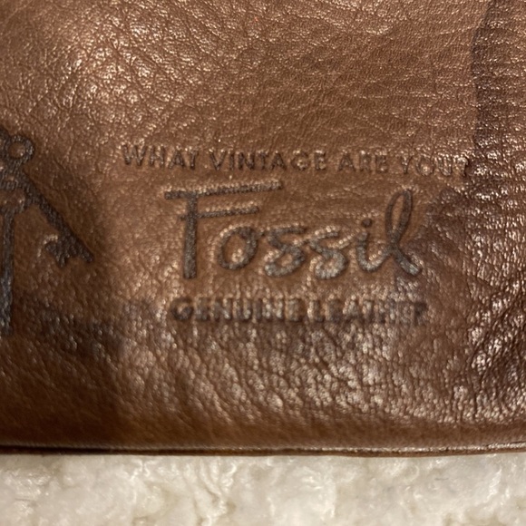Womens What Vintage Are You Fossil genuine leather wallet - Picture 5 of 8